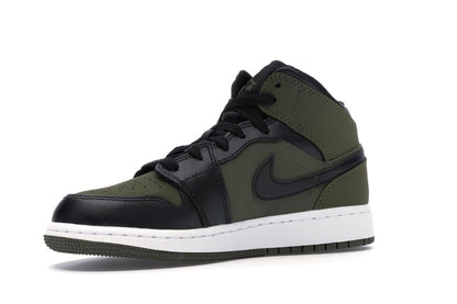Jordan 1 Mid Olive Canvas Black (GS)
