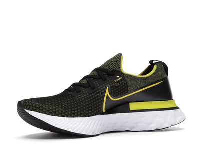 Nike React Infinity Run Flyknit Black Sonic Yellow