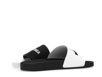 Balenciaga Pool Slides White Black (Women's)