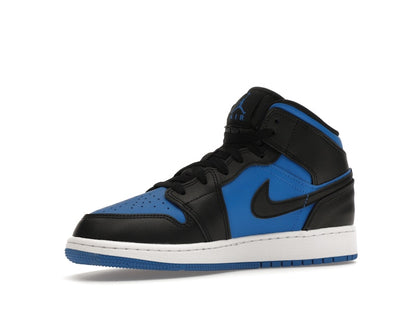 Jordan 1 Mid Black Royal Blue (GS)