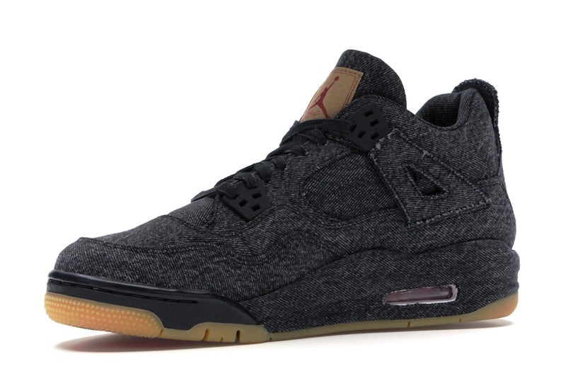 Jordan 4 Retro Levi's Black (GS) (Blank Tag)
