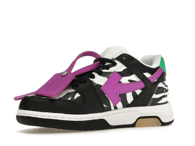 OFF-WHITE Out Of Office OOO Low Tops Zebra Pink (Women's)