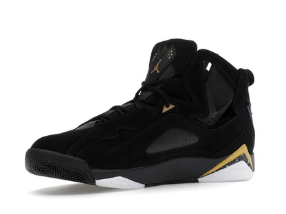 Jordan True Flight Black White Metallic Gold