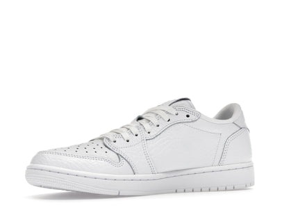 Jordan 1 Retro Low Swooshless Triple White (2025)
