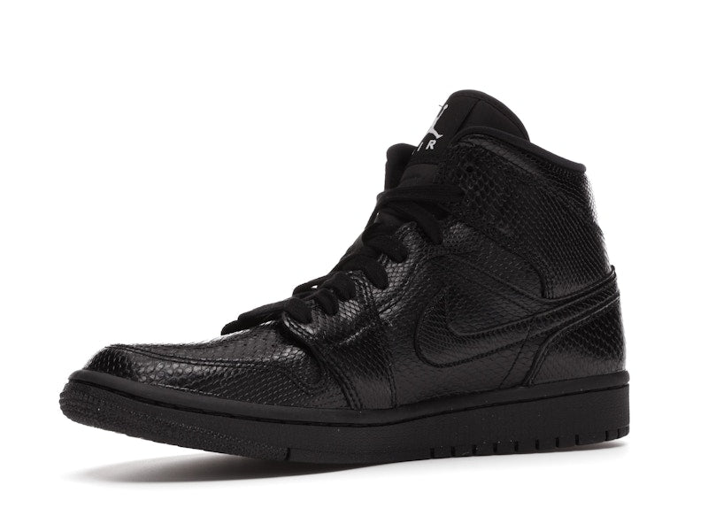 Jordan 1 Mid Black Snakeskin (Women's)