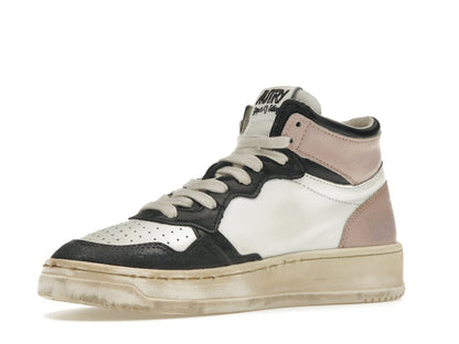 Autry Medalist Leather Mid Super Vintage White Pink Black (Women's)
