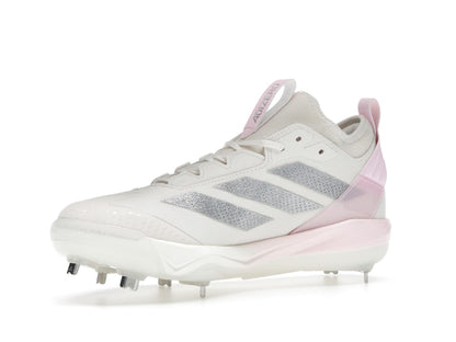adidas Adizero Instinct+ 2.0 Chalk White Silver Metallic Clear Pink (Women's)