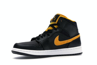 Jordan 1 Mid Black University Gold