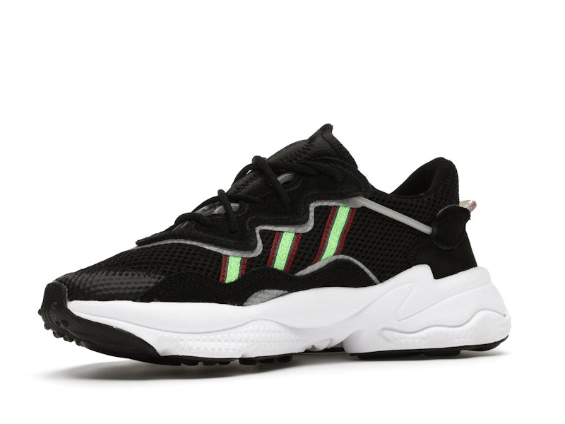 adidas Ozweego Core Black Solar Green (GS)