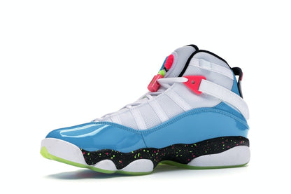 Jordan 6 Rings White Light Blue Fury Cyber