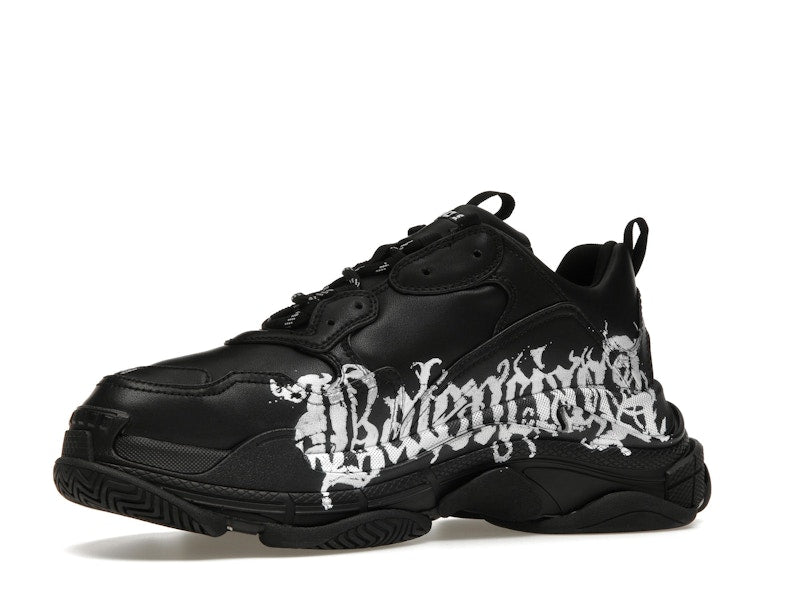 Balenciaga Triple S DIY Metal Artwork Black