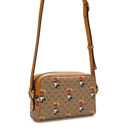 Gucci x Disney Mickey Mouse Crossbody Bag Brown