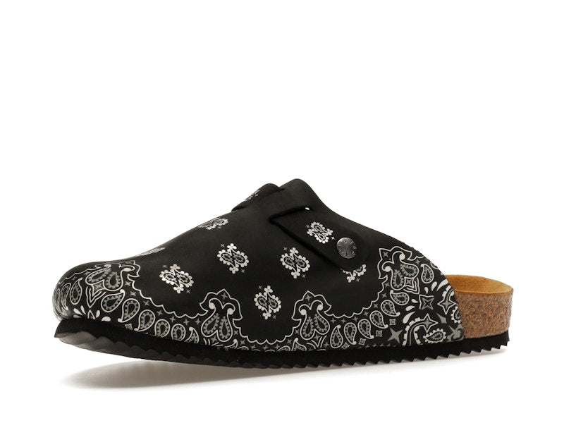 Bravest Studios Suede Paisley Clogs Black