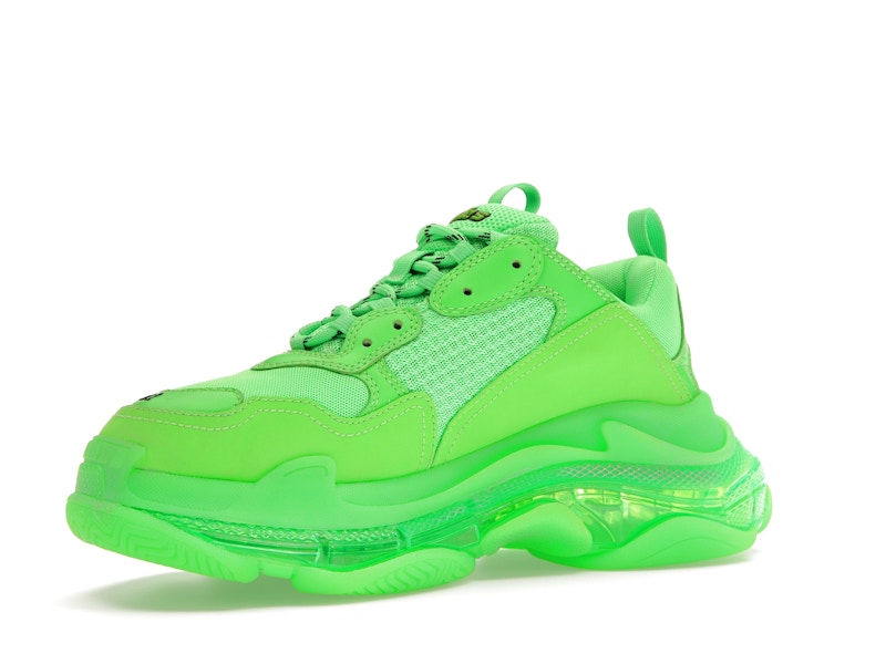 Balenciaga Triple S Neon Green Clear Sole
