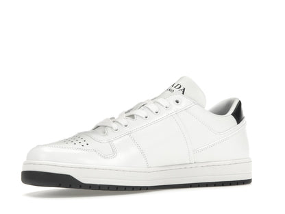 Prada Downtown Low Top Sneakers Leather White White Black