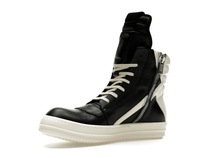 Rick Owens Strobe Geobasket High Black Milk