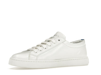 Prada Court Sneaker White Blue Leather (Women's)