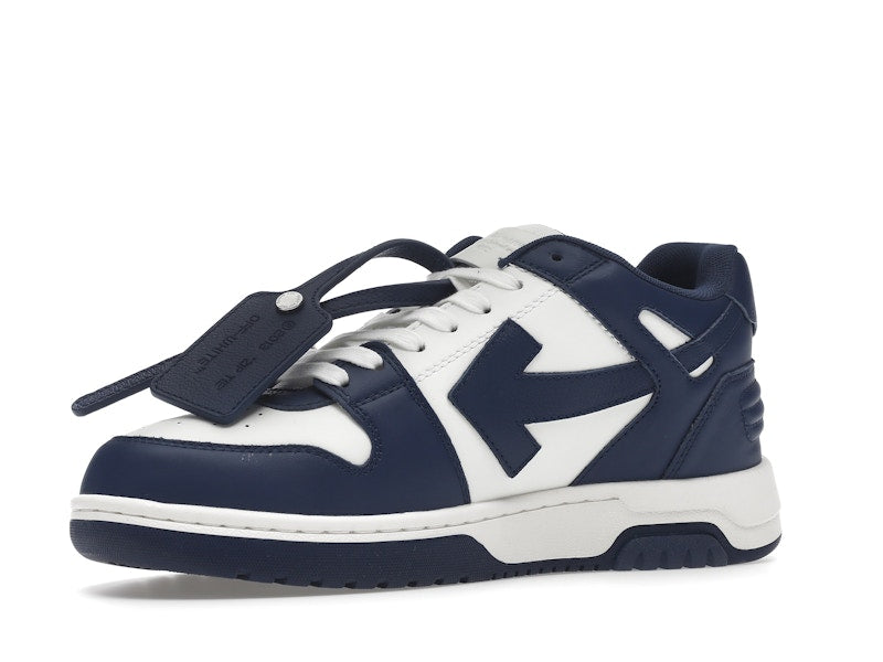 OFF-WHITE Out Of Office "OOO" Low Tops Dark Blue White