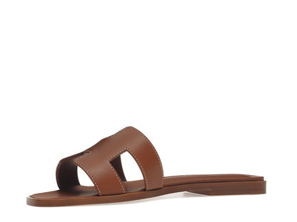 Hermes Oran Sandal Gold Box Calfskin Leather
