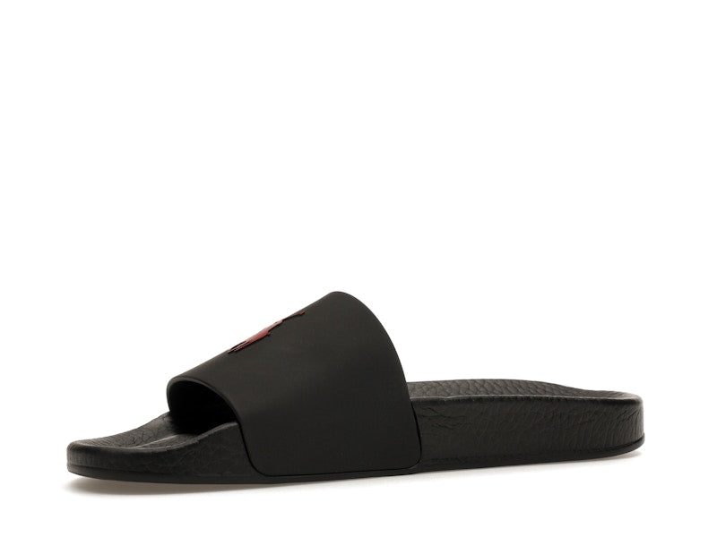 Polo Ralph Lauren Signature Pony Slide Black Red