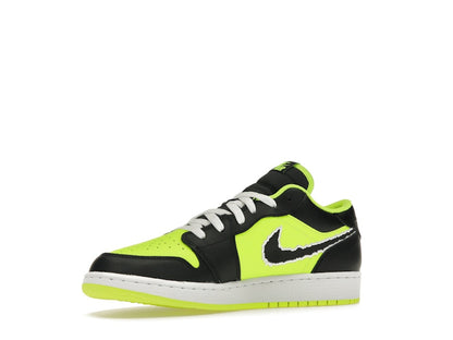 Jordan 1 Low SE Black Cat Volt (GS)