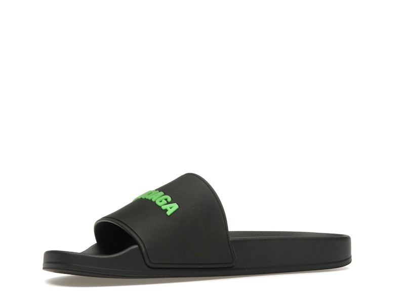 Balenciaga Pool Slide Black Fluo Green (Women's)