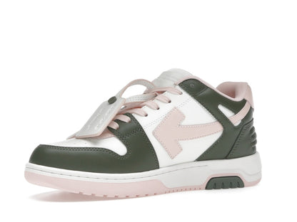 OFF-WHITE Out Of Office OOO Low Tops White Green Pink (Women's)