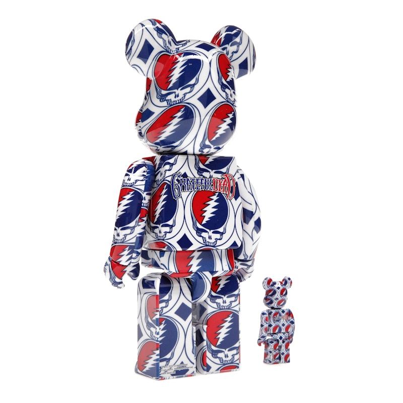 Bearbrick x Grateful Dead (Steal Your Face) 100% & 400% Set