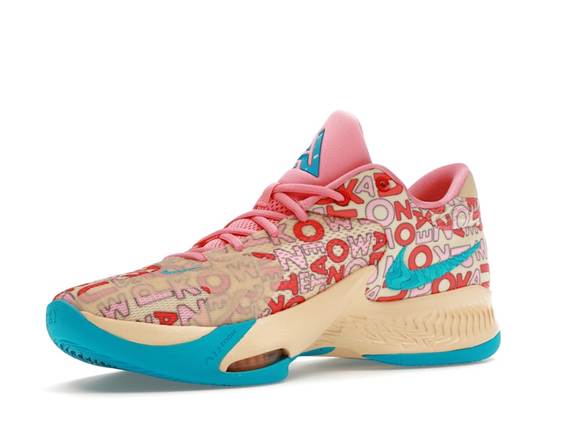 Nike Zoom Freak 4 Letter Bros Vanilla Lightning