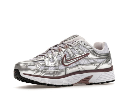 Nike P-6000 White Metallic Silver Tattoo (Women's)