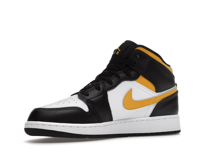 Jordan 1 Mid White Pollen Black (GS)