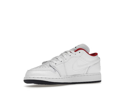 Jordan 1 Low White Gym Red Black (GS)