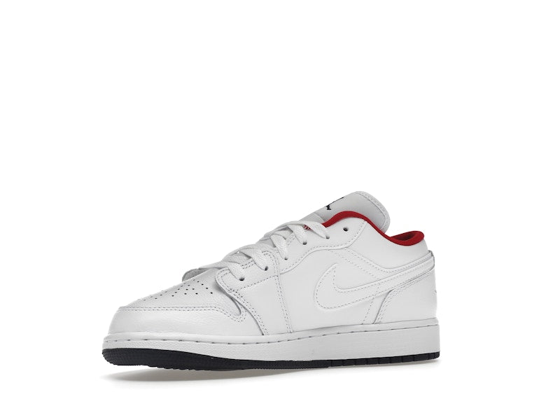 Jordan 1 Low White Gym Red Black (GS)