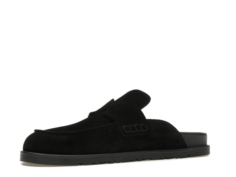 Hermes Go Mule Noir Suede Calkfskin (Men's)