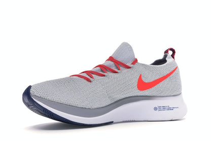 Nike Zoom Fly Flyknit Pure Platinum Bright Crimson