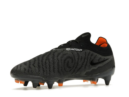 Nike Gripknit Phantom GX Elite SG-Pro Anti-Clog Traction Black Dark Smoke Grey Total Orange