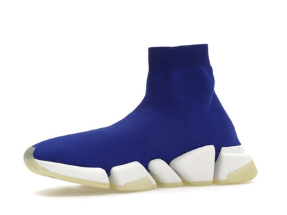 Balenciaga Speed 2.0 Recycled Knit Blue Glow