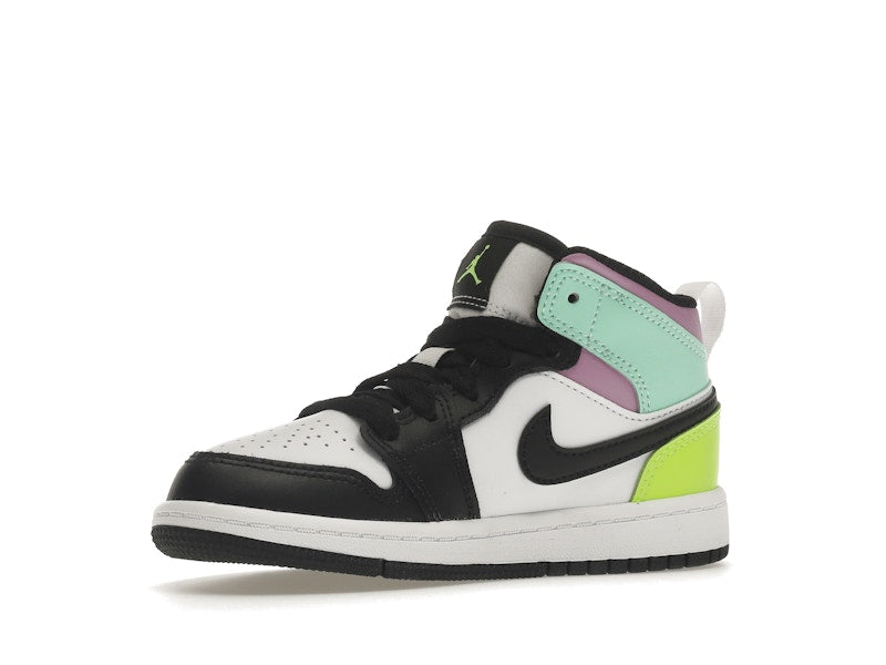 Jordan 1 Mid Pastel Black Toe (PS)