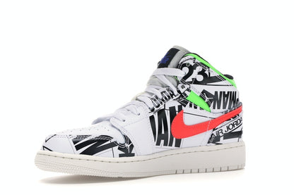 Jordan 1 Mid All Over Logos (GS)