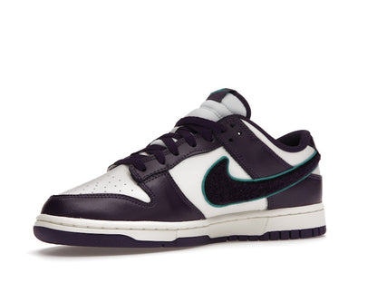 Nike Dunk Low Chenille Swoosh Sail Grand Purple