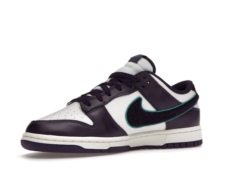 Nike Dunk Low Chenille Swoosh Sail Grand Purple