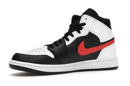 Jordan 1 Mid Black Chile Red White