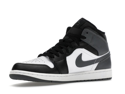 Jordan 1 Mid Black White Iron Grey