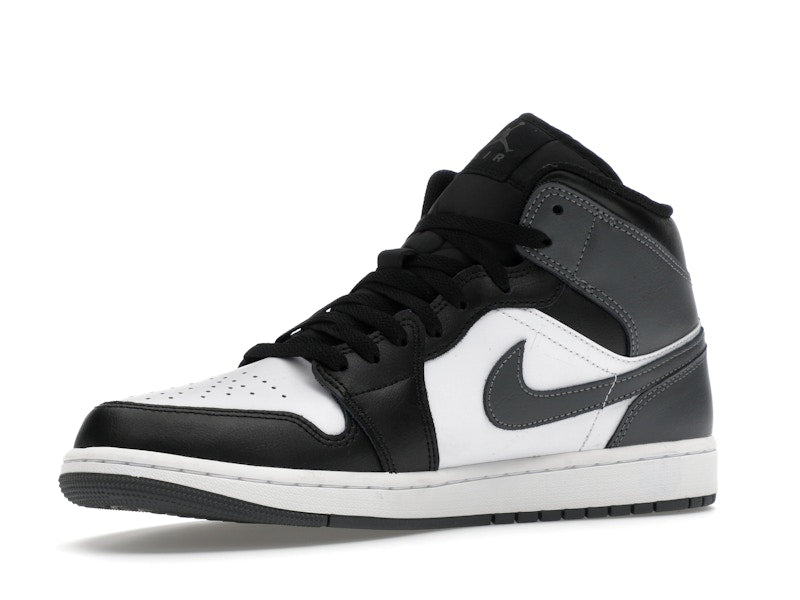 Jordan 1 Mid Black White Iron Grey