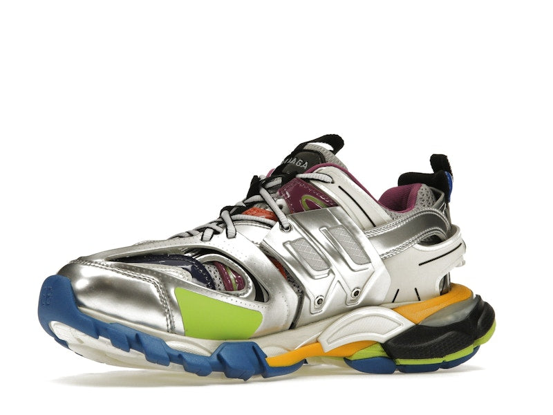 Balenciaga Track Leather Free White Silver Multi