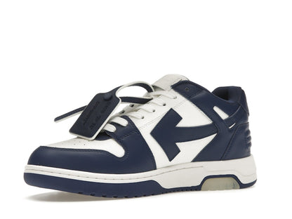 OFF-WHITE Out Of Office OOO Low Tops White Royal Blue