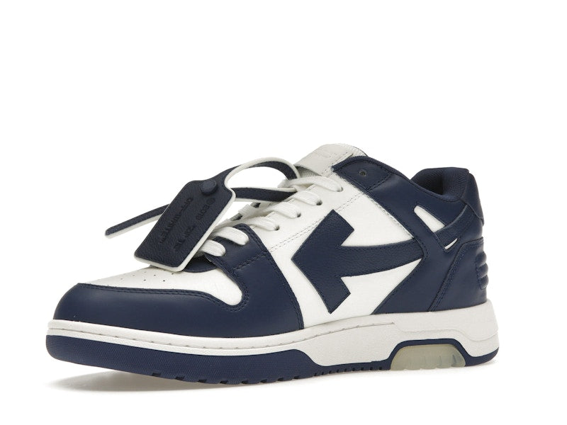 OFF-WHITE Out Of Office OOO Low Tops White Royal Blue