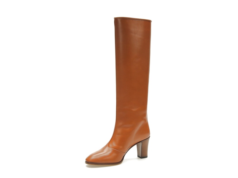 adidas x Gucci 73mm Knee-High Boots Cognac Leather