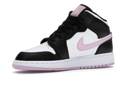 Jordan 1 Mid White Black Light Arctic Pink (GS)