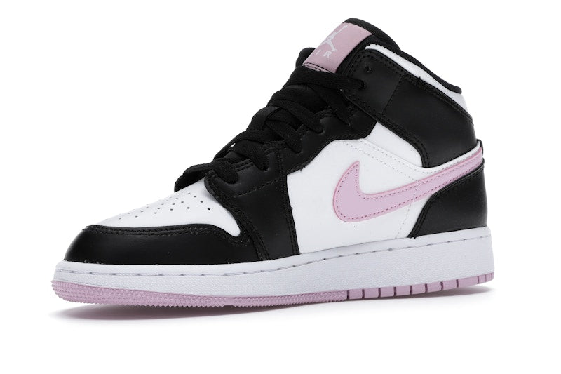 Jordan 1 Mid White Black Light Arctic Pink (GS)